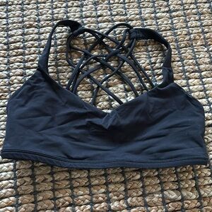 Lululemon Free to wild bra - strappy sports bra - black - size 8